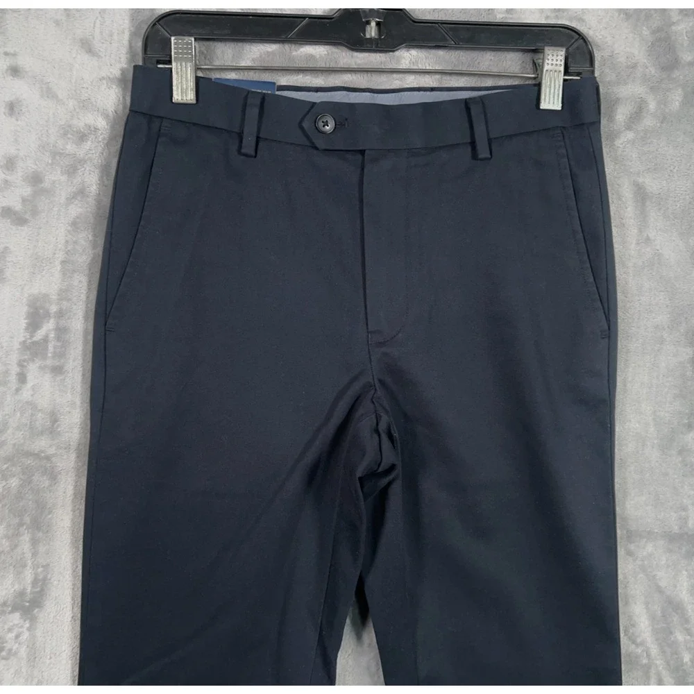 Charles Tyrwhitt Navy Blue Chino Pants Mens 28x30 New Extra Slim‎ Fit Straight